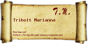Tribolt Marianna névjegykártya